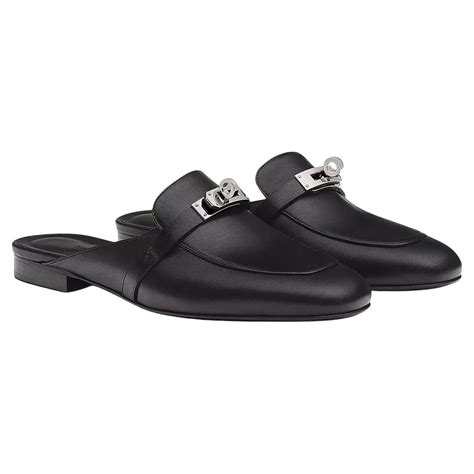 hermes black mules|Hermes mules for men.